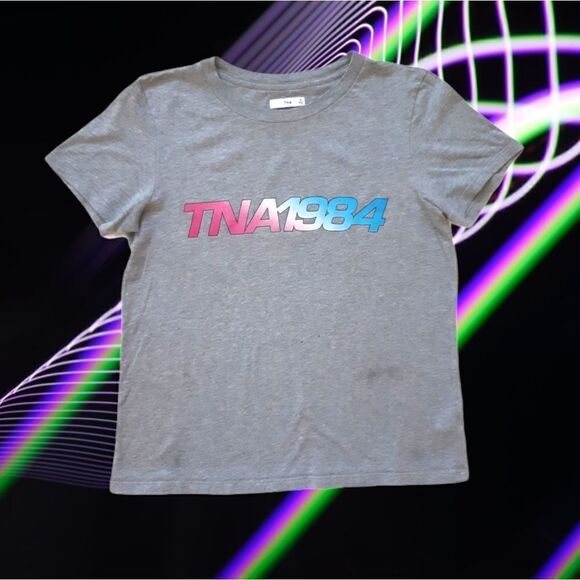 TNA 1984 Retro 80s Synthwave Style Tee - Picture 2 of 6